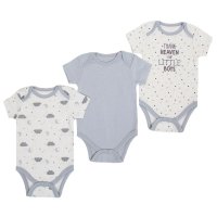 CC100-BS: Boys 3 Pack Bodysuits (NB-9 Months)